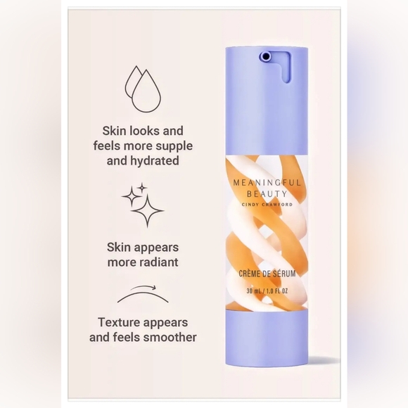 Meaningful Beauty 'Creme De Serum' Nighttime Face Moisturizer 1.0 Fl. Oz. *NEW* - Picture 2 of 3